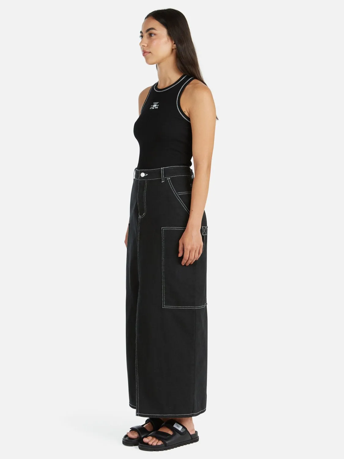 Athleisure Maxi Skirt - Black/ White sold by Ena Pelly product image thumbnail 3