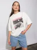 VINTAGE CAR TEE - Vintage White sold by Ena Pelly