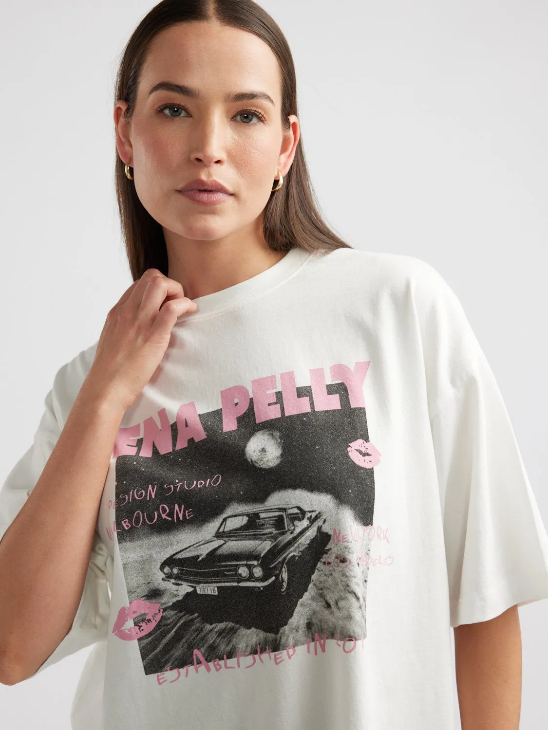 VINTAGE CAR TEE - Vintage White sold by Ena Pelly product image thumbnail 5