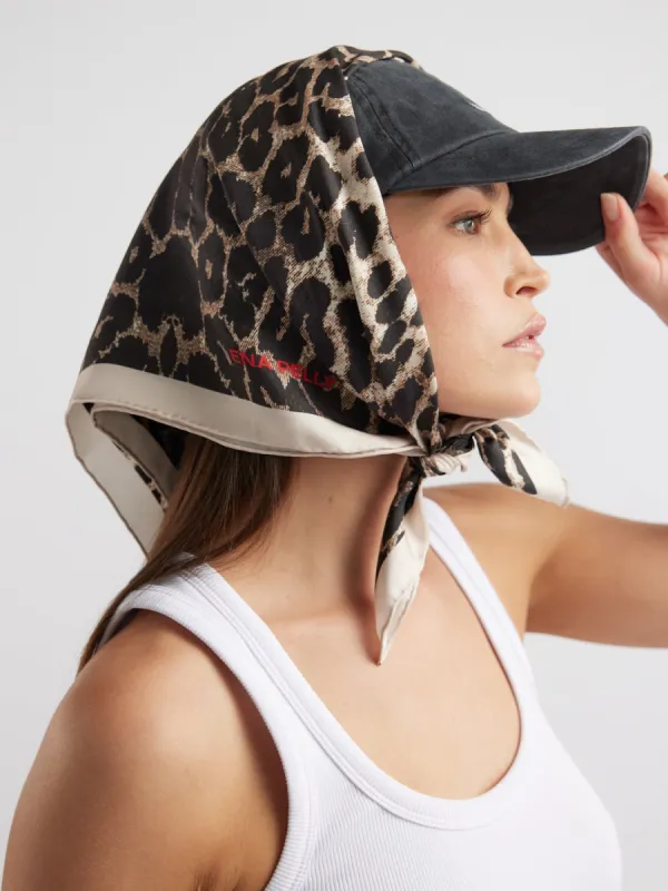 SMALL SILKY SCARF - Leopard sold by Ena Pelly