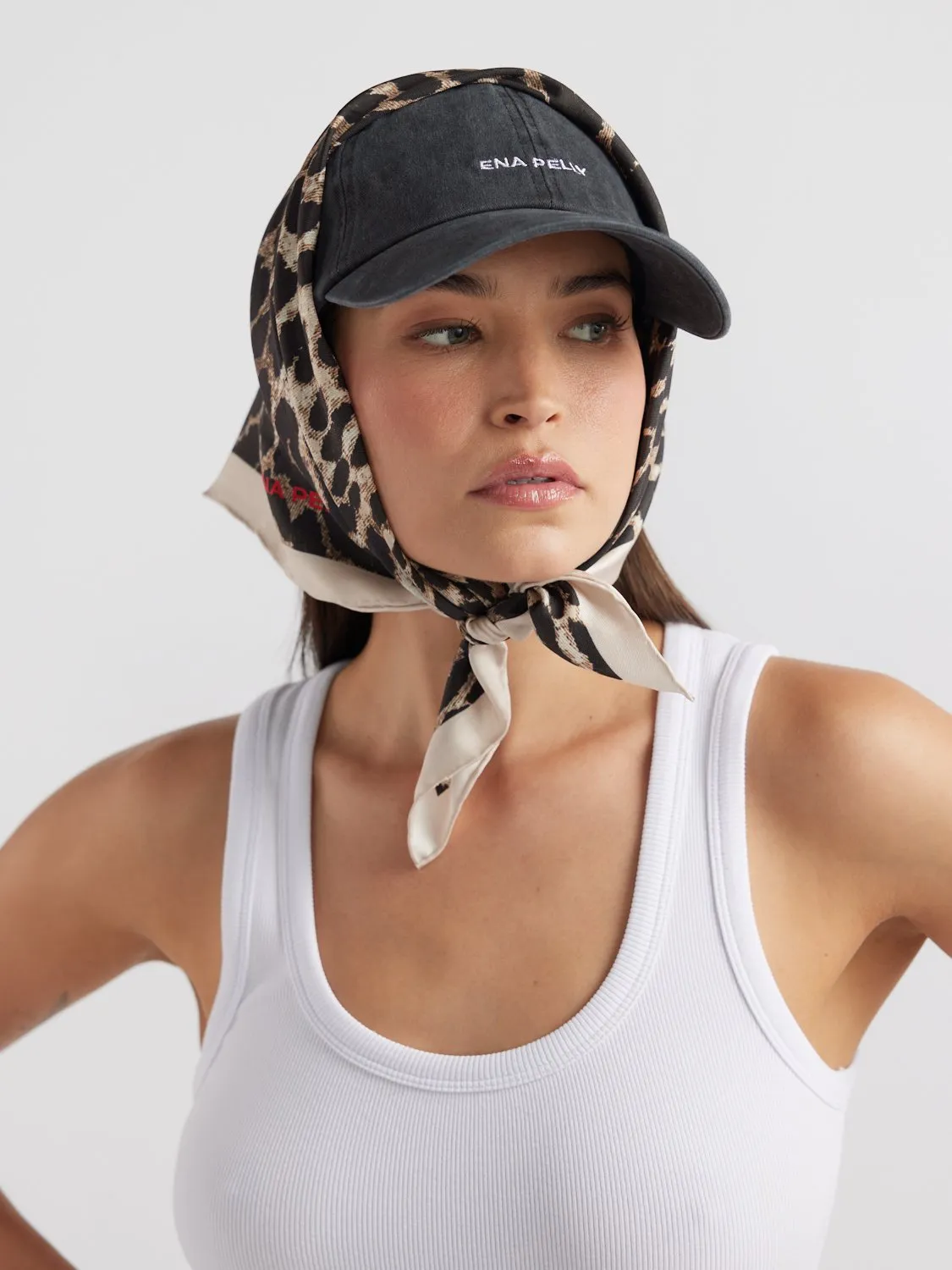 SMALL SILKY SCARF - Leopard sold by Ena Pelly product image thumbnail 3