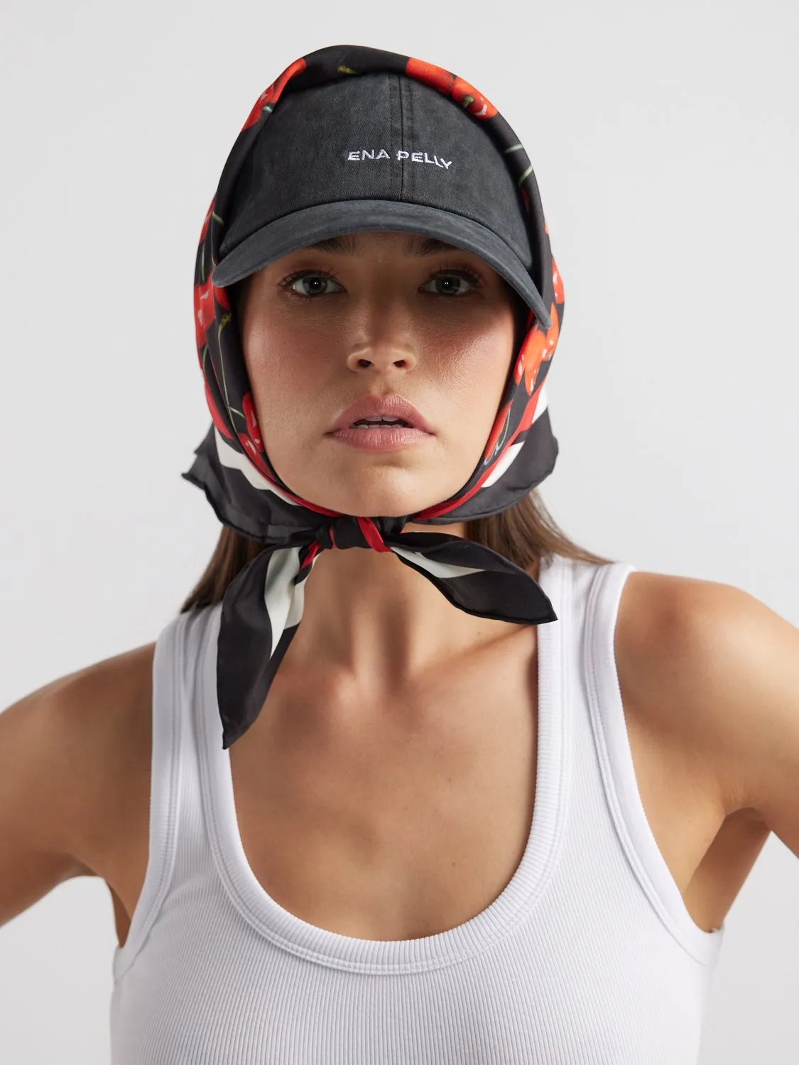 SMALL SILKY SCARF - Cherry sold by Ena Pelly product image thumbnail 4