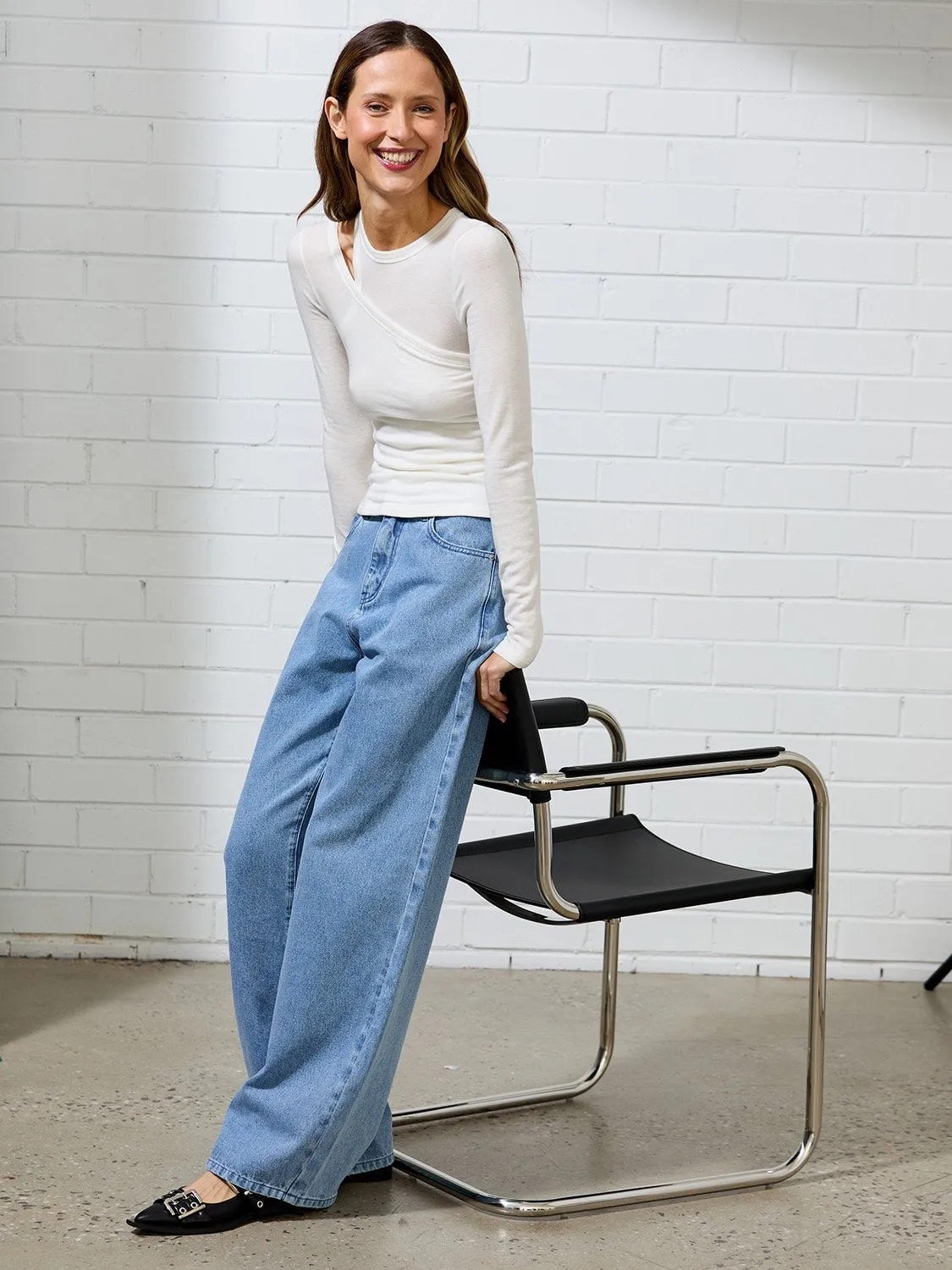 MAXI RIB TOP - White sold by Ena Pelly product image thumbnail 2