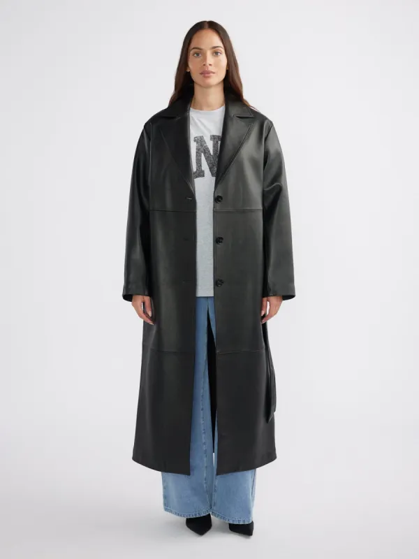 MILEY LEATHER TRENCH made by Ena Pelly
