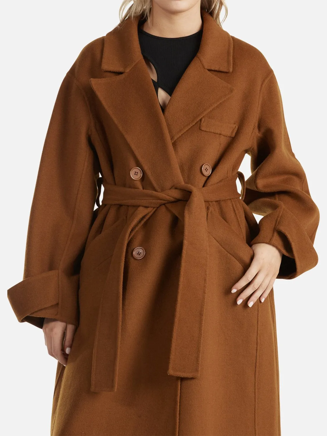 Cecilia Wool Coat - Biscuit sold by Ena Pelly product image thumbnail 5