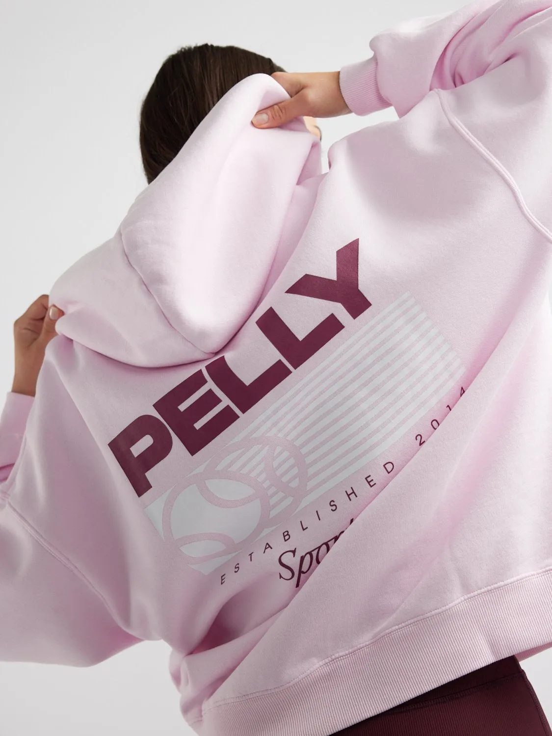 TENNIS LOGO HOODIE - Candy Pink sold by Ena Pelly product image thumbnail 4