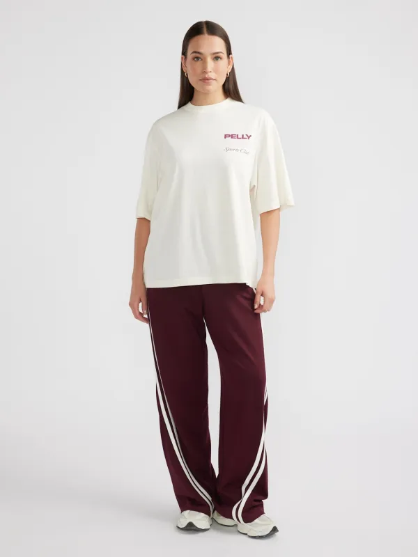 TENNIS LOGO TEE - Cream sold by Ena Pelly