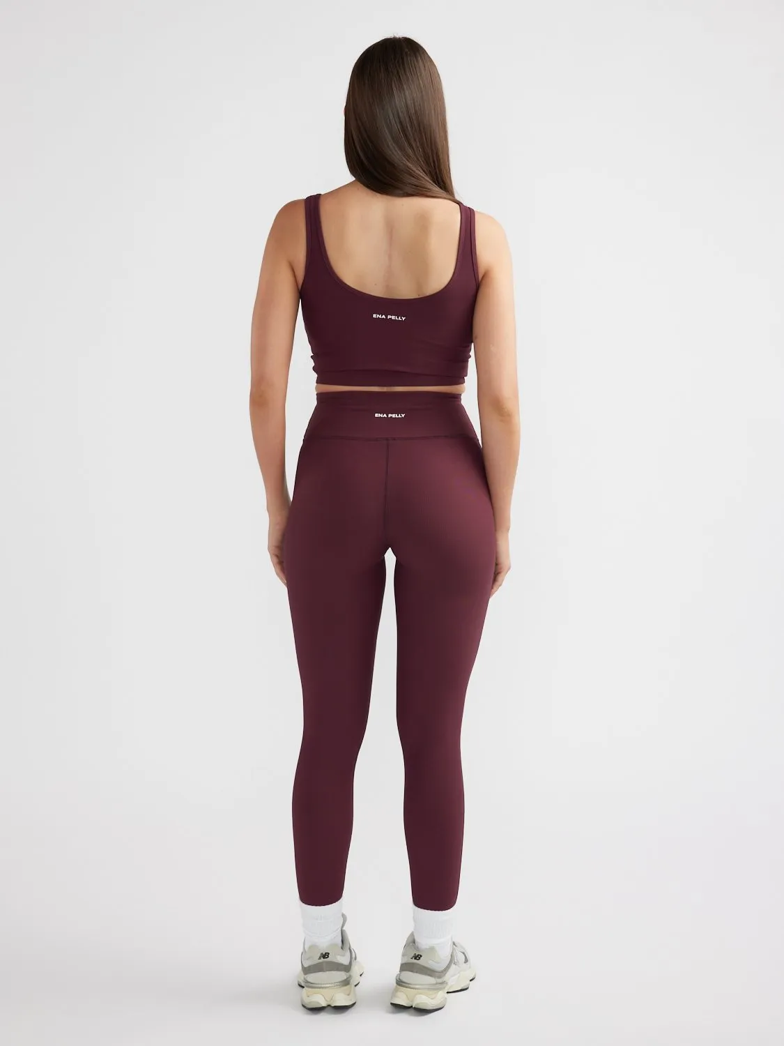ATHLEISURE RIB LEGGING - Cherry Cola sold by Ena Pelly product image thumbnail 3