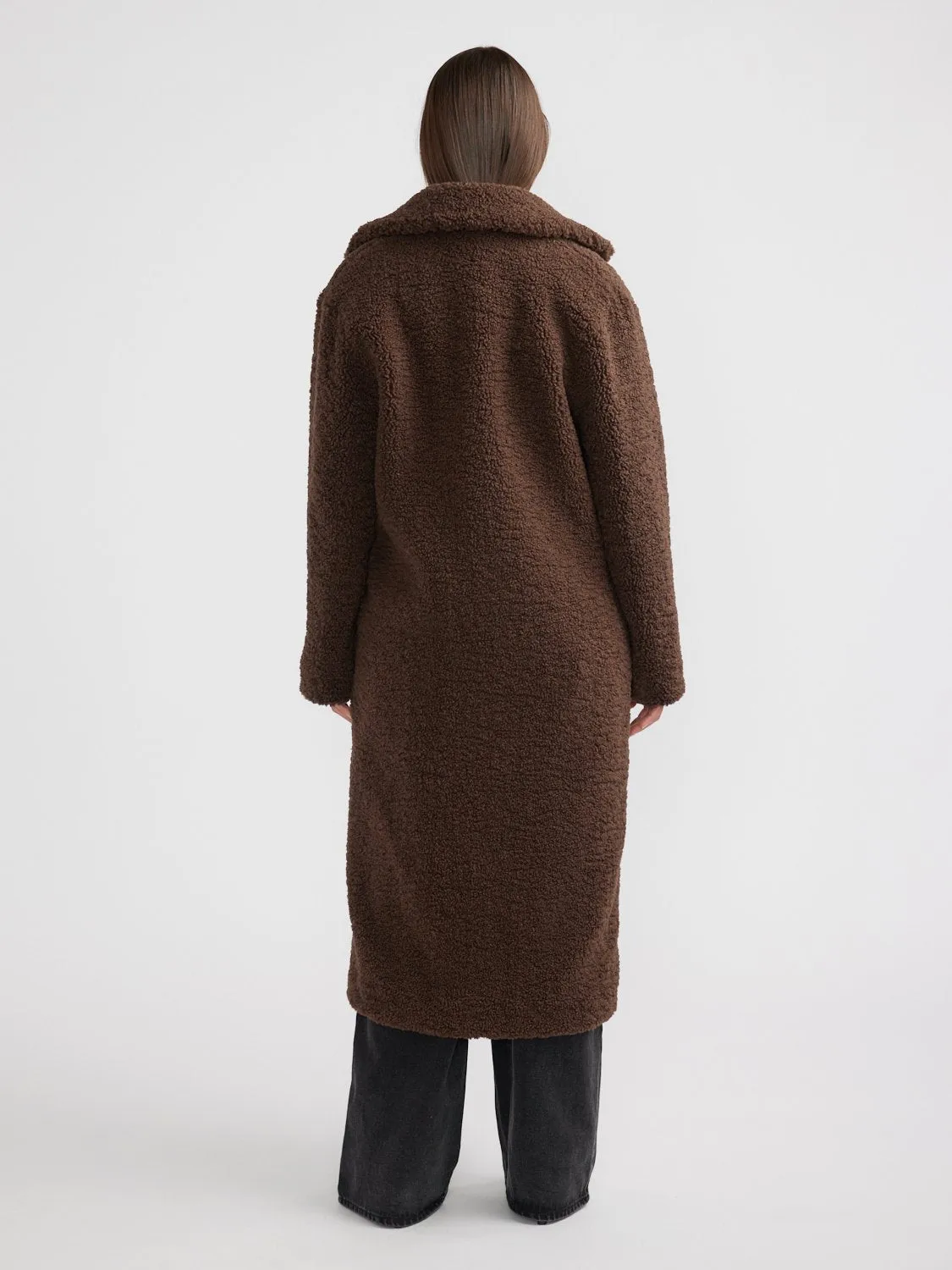 IVY FAUX FUR JACKET - Chocolate sold by Ena Pelly product image thumbnail 4