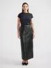ARDEN LEATHER MAXI SKIRT - Black sold by Ena Pelly
