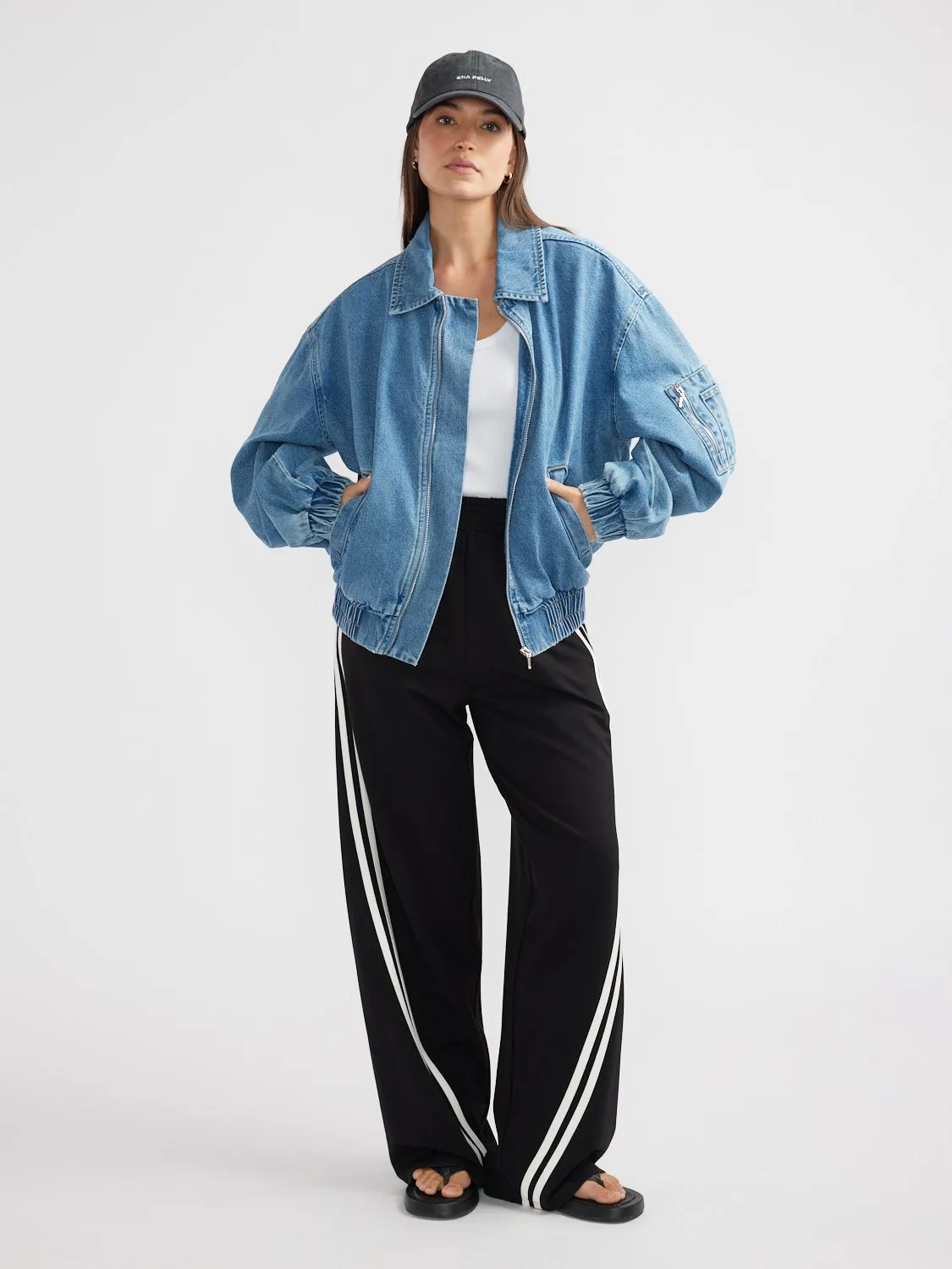 HARLOW DENIM BOMBER sold by Ena Pelly product image thumbnail 5