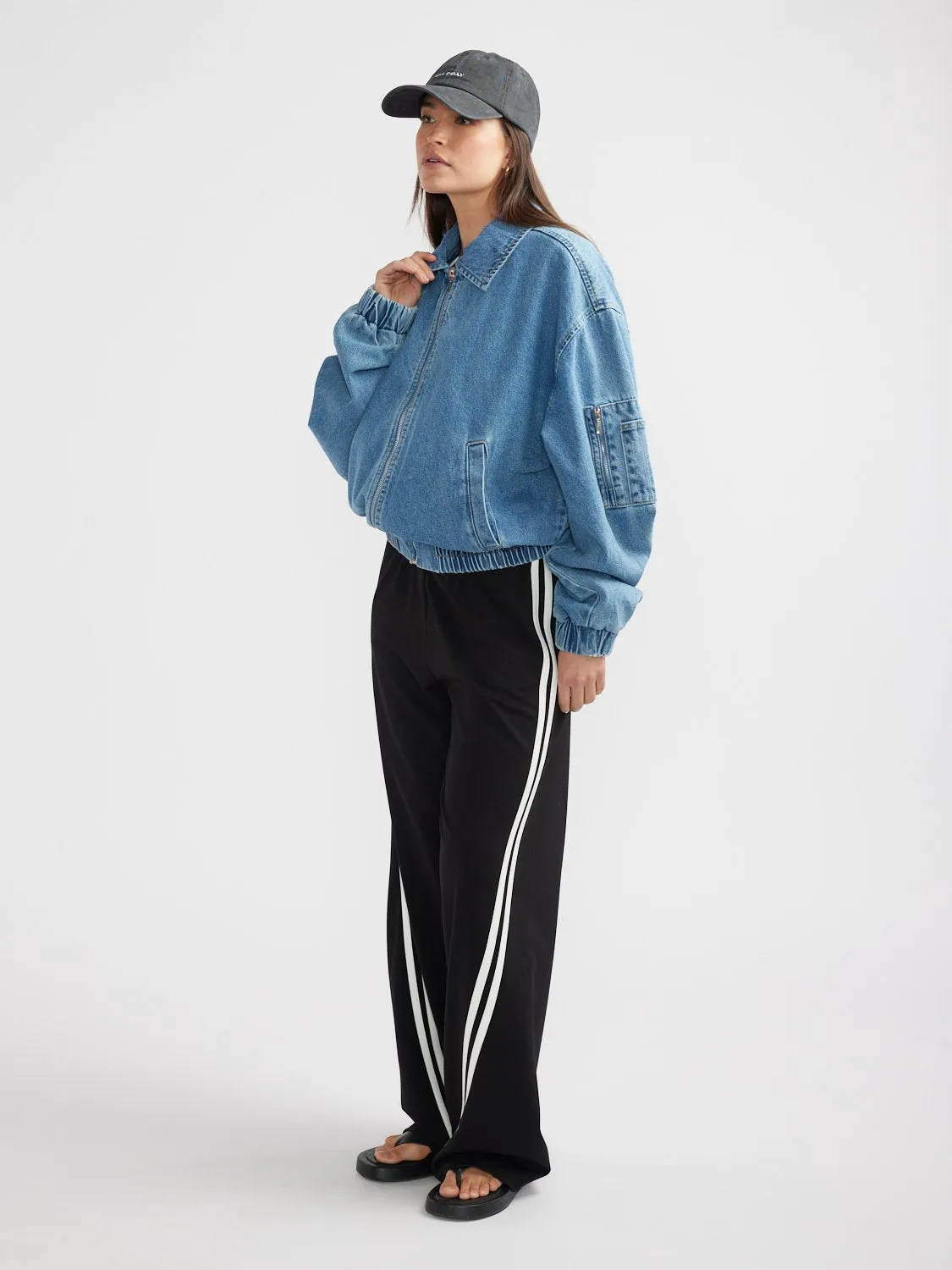 HARLOW DENIM BOMBER sold by Ena Pelly product image thumbnail 3