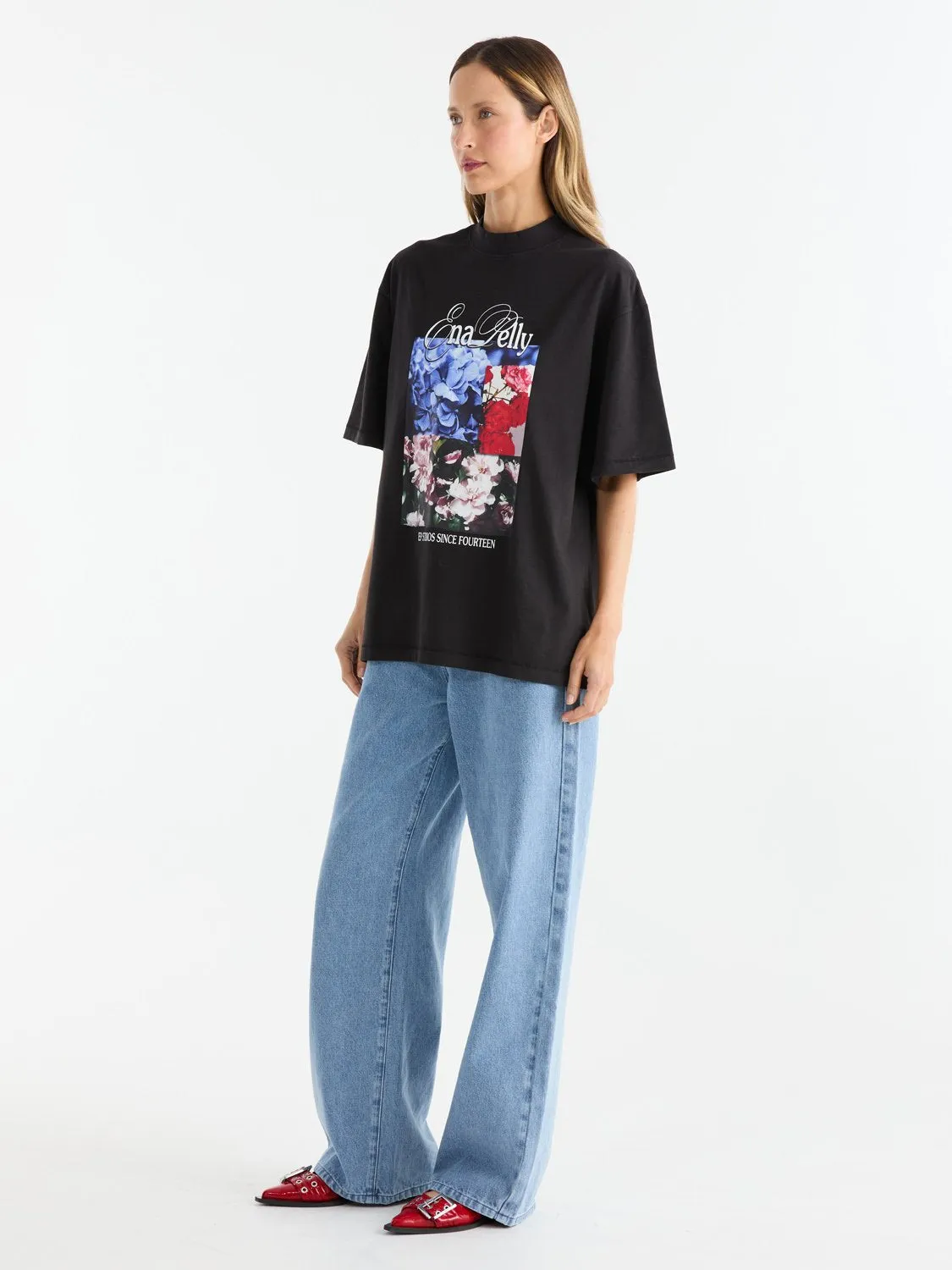 BLOOM TEE - Vintage Black sold by Ena Pelly product image thumbnail 3