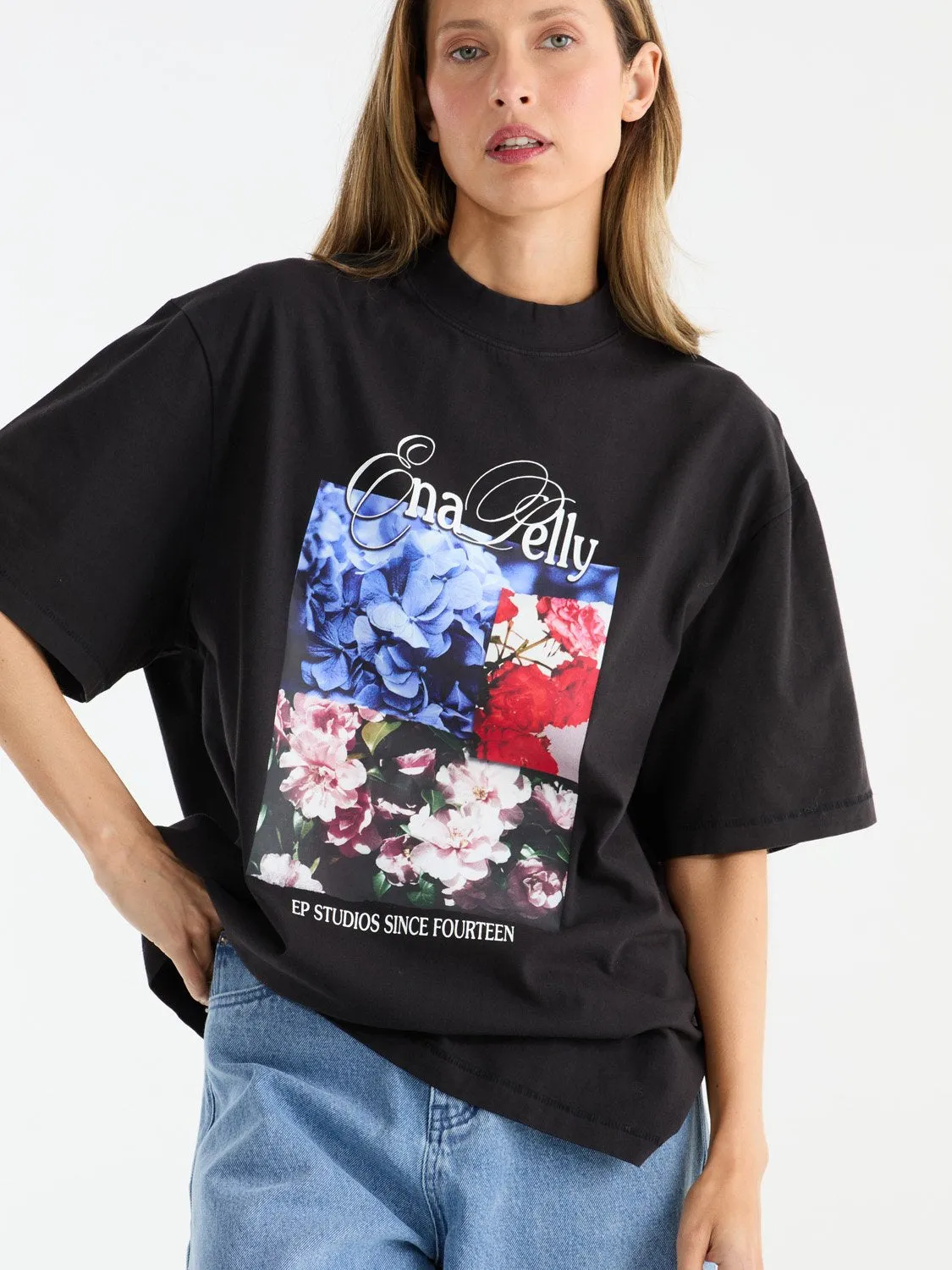 BLOOM TEE - Vintage Black sold by Ena Pelly product image thumbnail 2