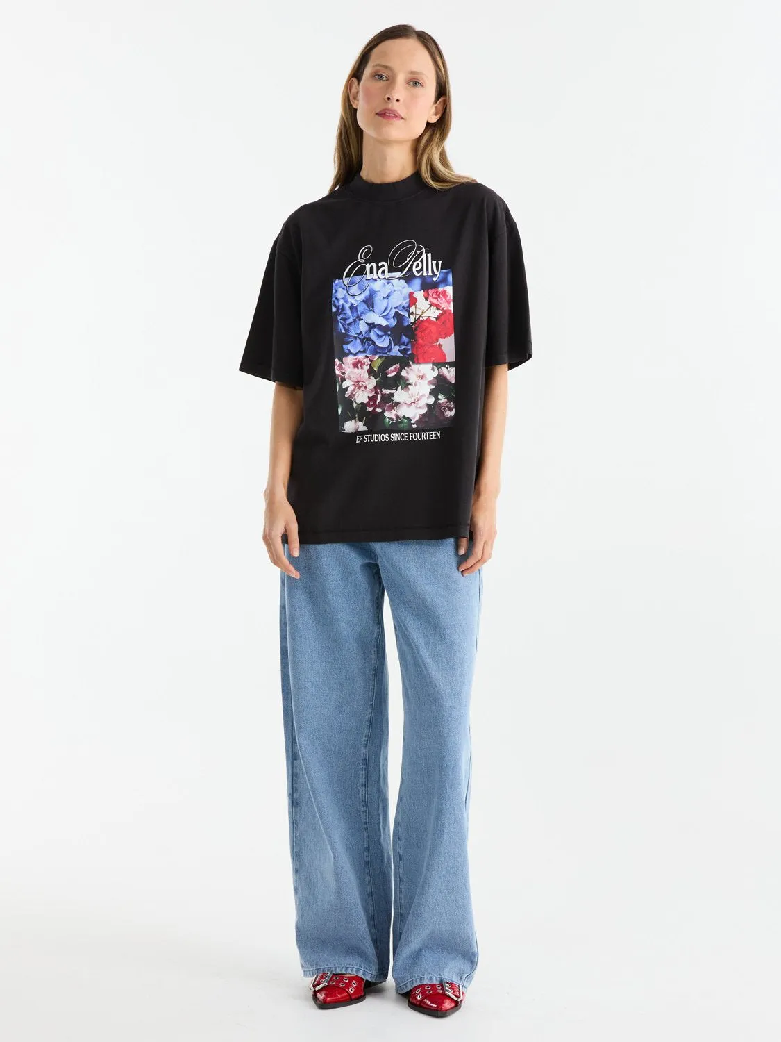 BLOOM TEE - Vintage Black sold by Ena Pelly