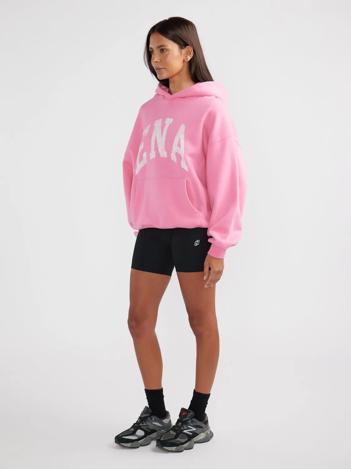 COLLEGIATE OVERSIZED HOODIE - Pop Pink sold by Ena Pelly product image thumbnail 2