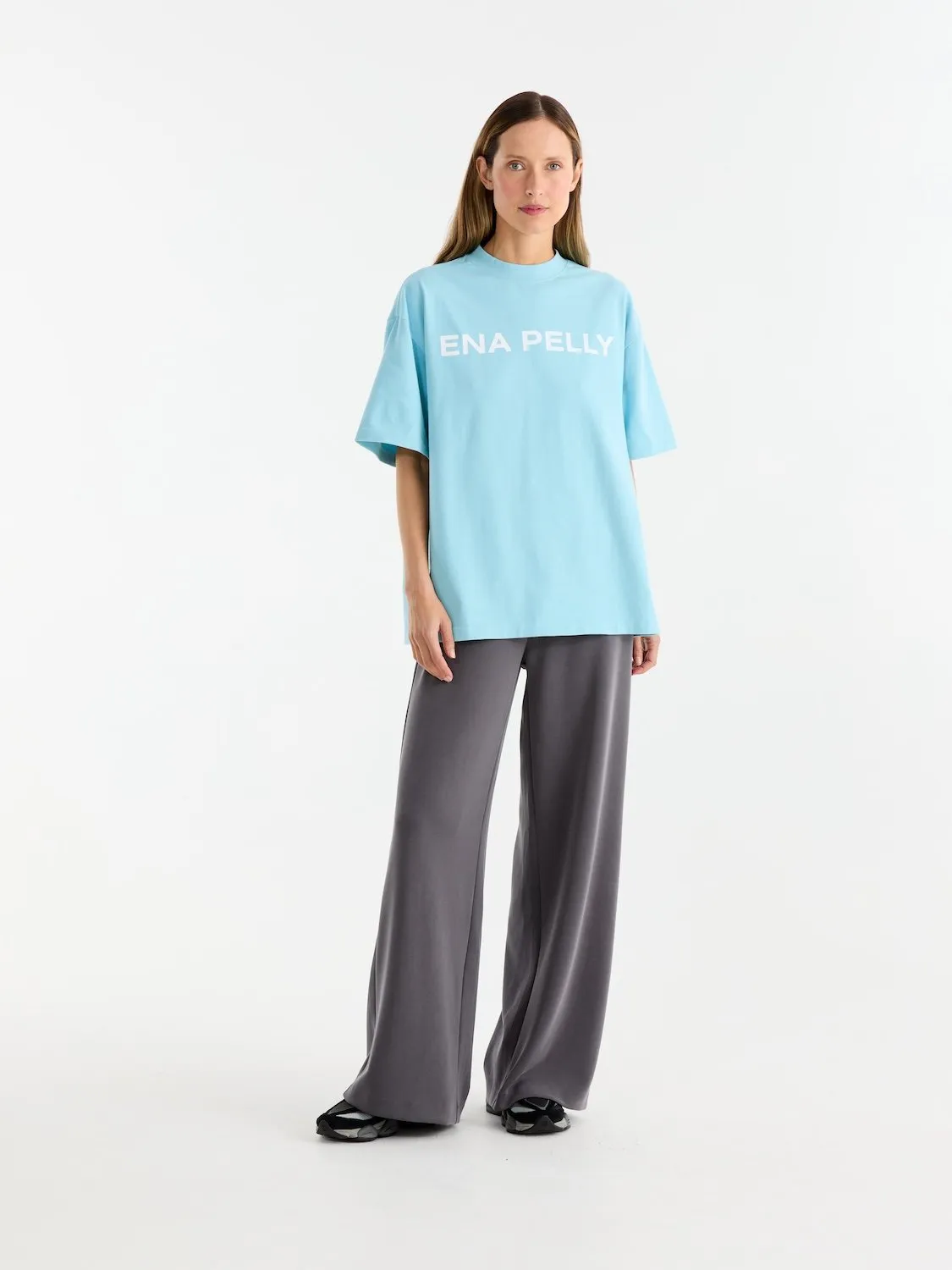CHLOE OVERSIZED TEE - Clear Blue sold by Ena Pelly
