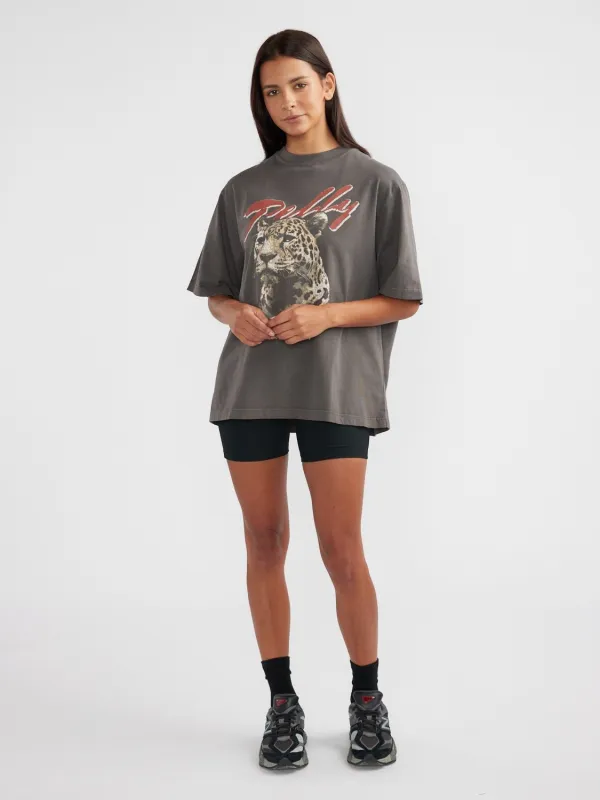 PELLY TOUR TEE - Smoke sold by Ena Pelly