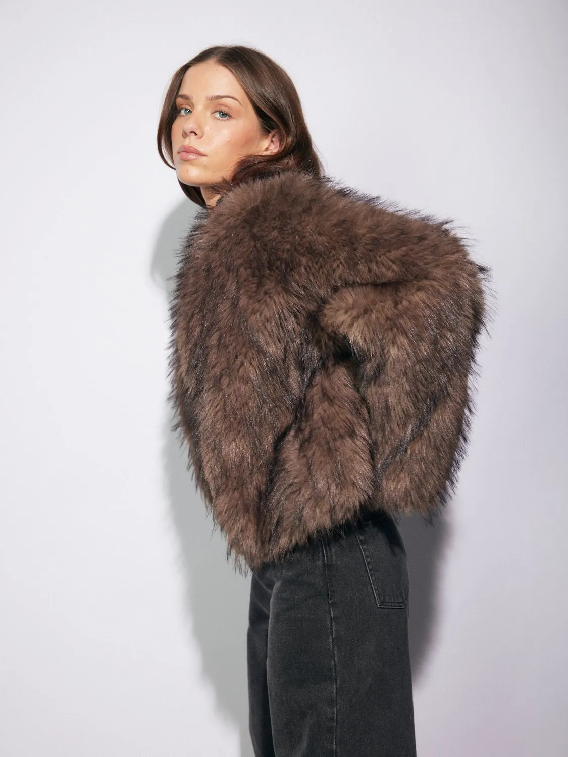 ALLY FAUX FUR JACKET sold by Ena Pelly product image thumbnail 2