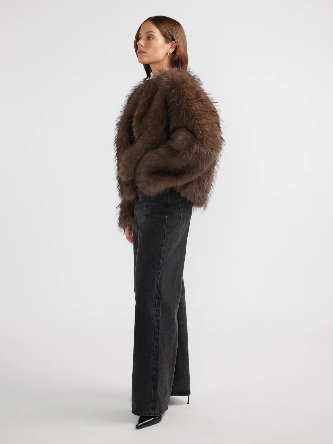 ALLY FAUX FUR JACKET sold by Ena Pelly product image thumbnail 3