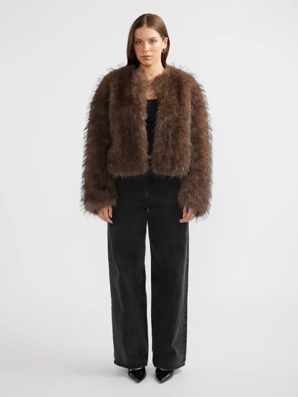ALLY FAUX FUR JACKET sold by Ena Pelly