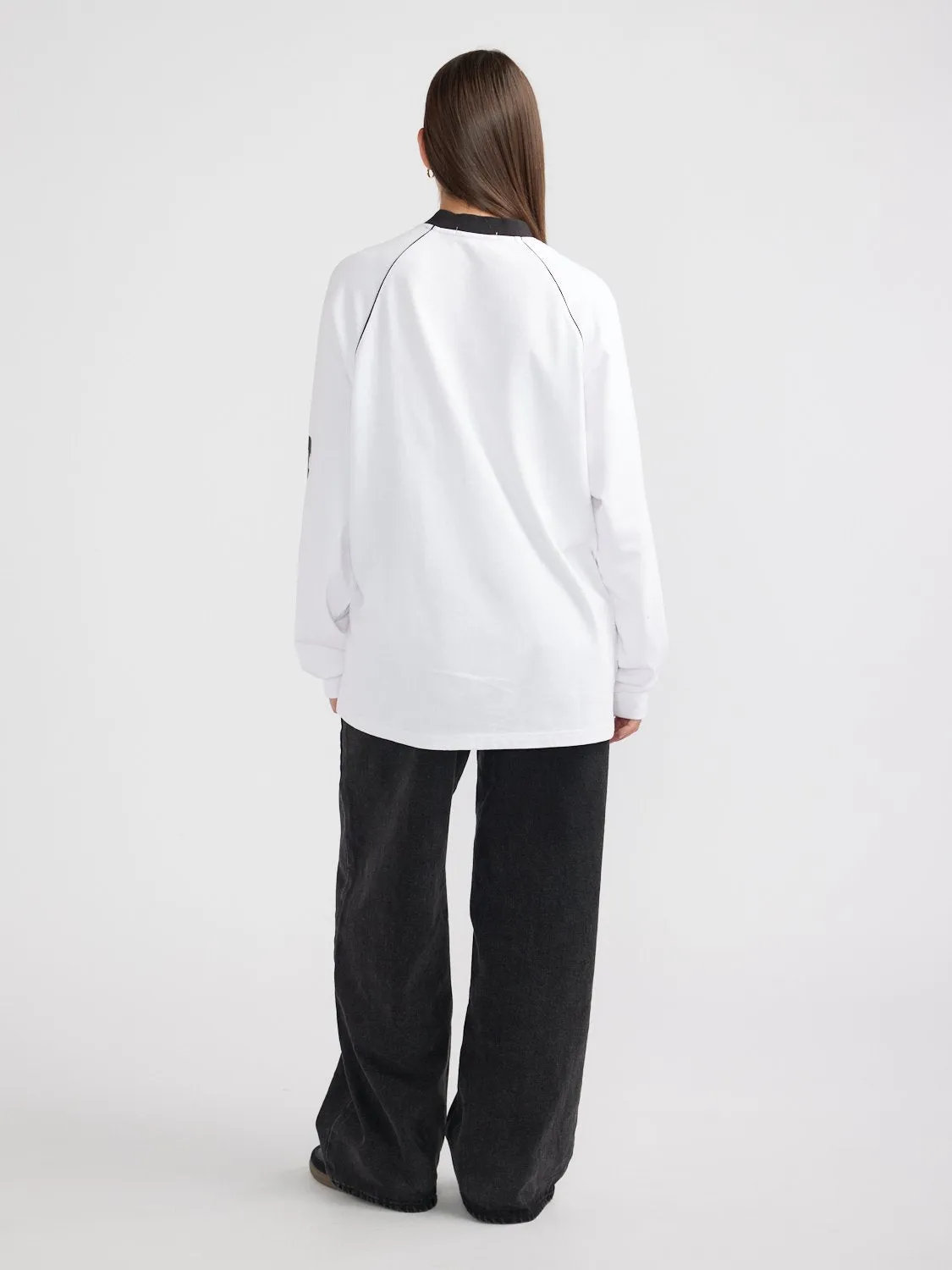 SCRIPT JERSEY LONG SLEEVE TEE sold by Ena Pelly product image thumbnail 4