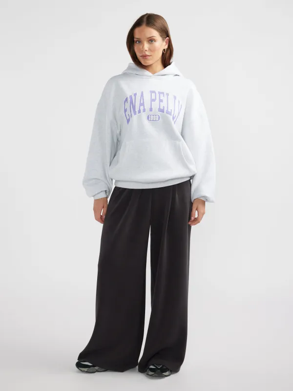 COLLEGIATE HOODIE - White Marle sold by Ena Pelly