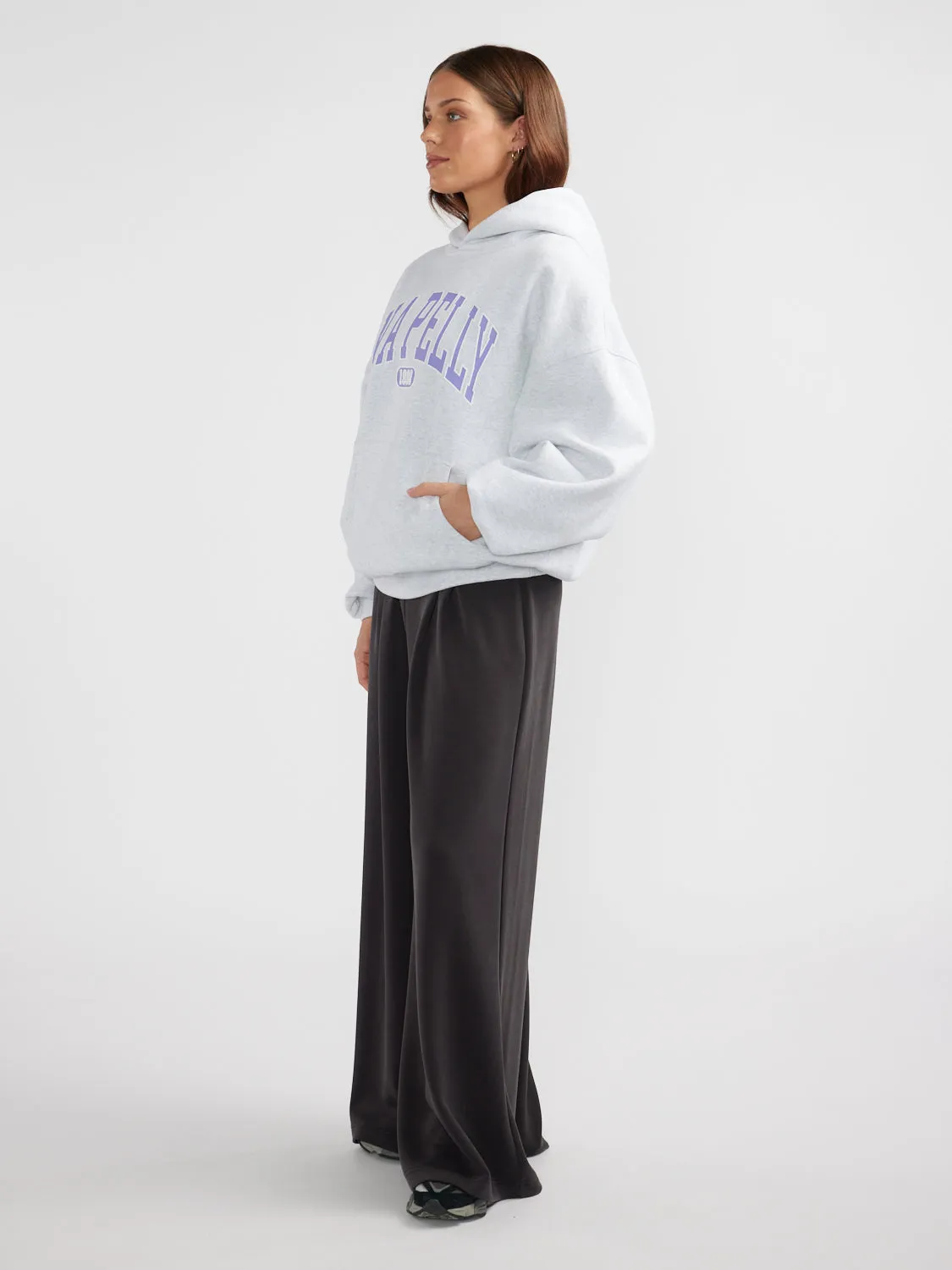 COLLEGIATE HOODIE - White Marle sold by Ena Pelly product image thumbnail 3