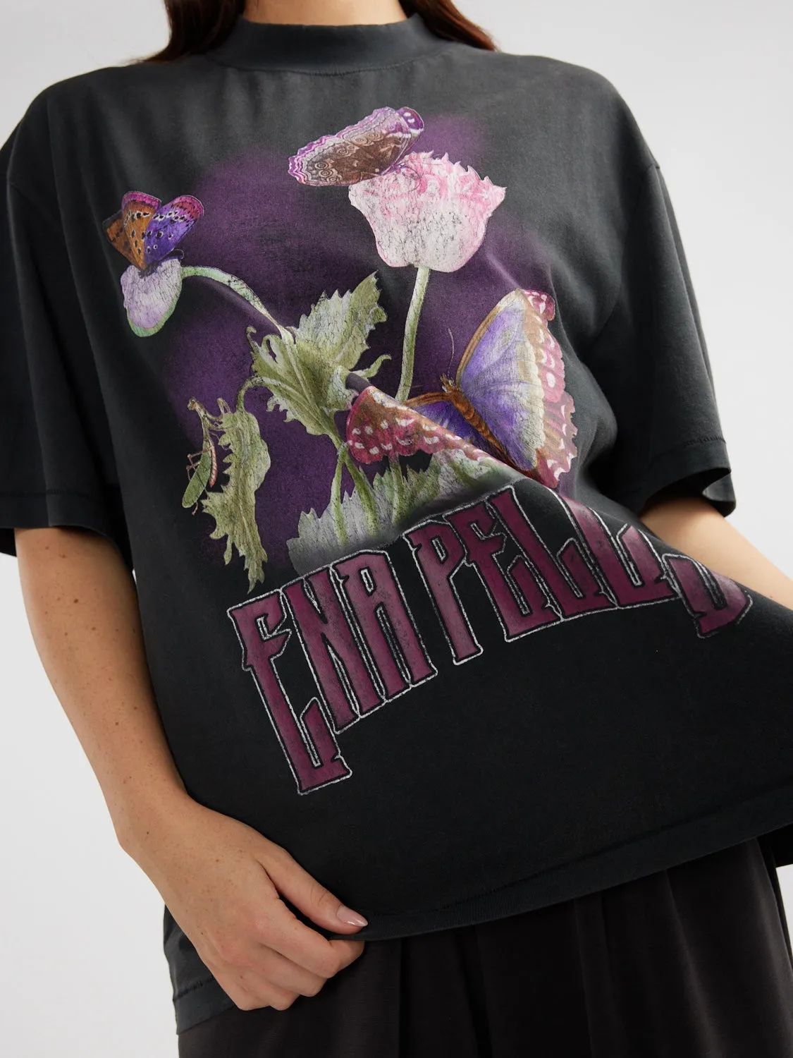 BUTTERFLY GARDEN TEE - Vintage Black sold by Ena Pelly product image thumbnail 2