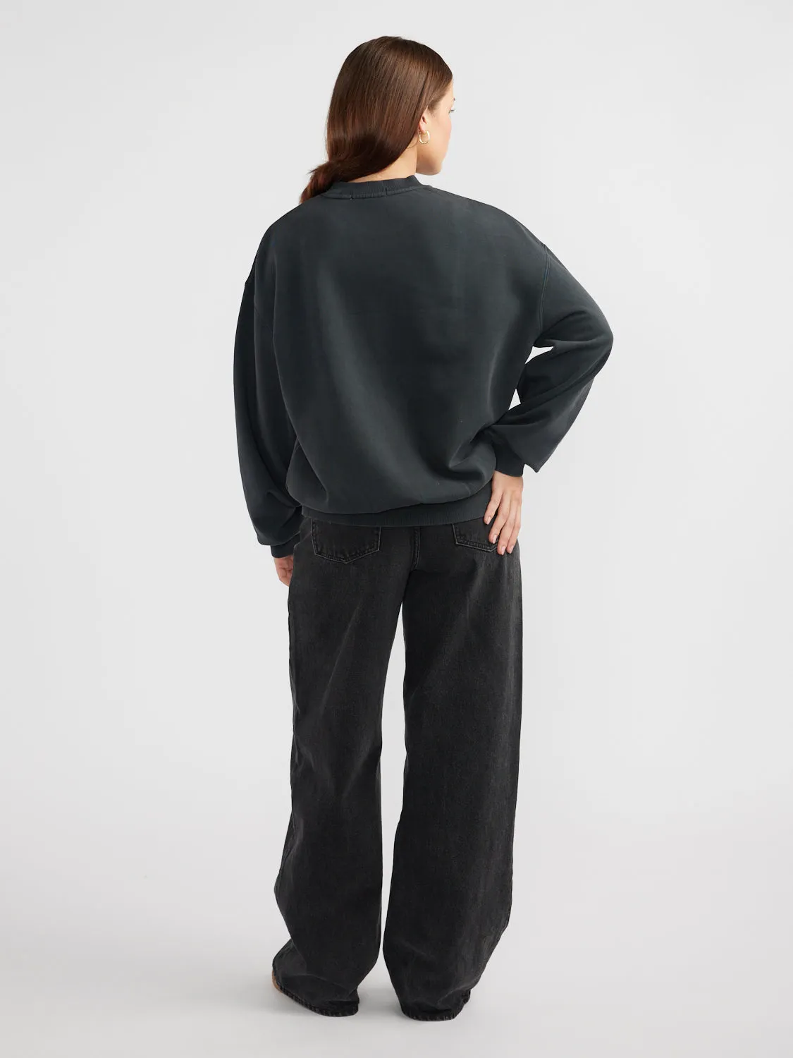 BUTTERFLY GARDEN SWEATSHIRT - Vintage Black sold by Ena Pelly product image thumbnail 4