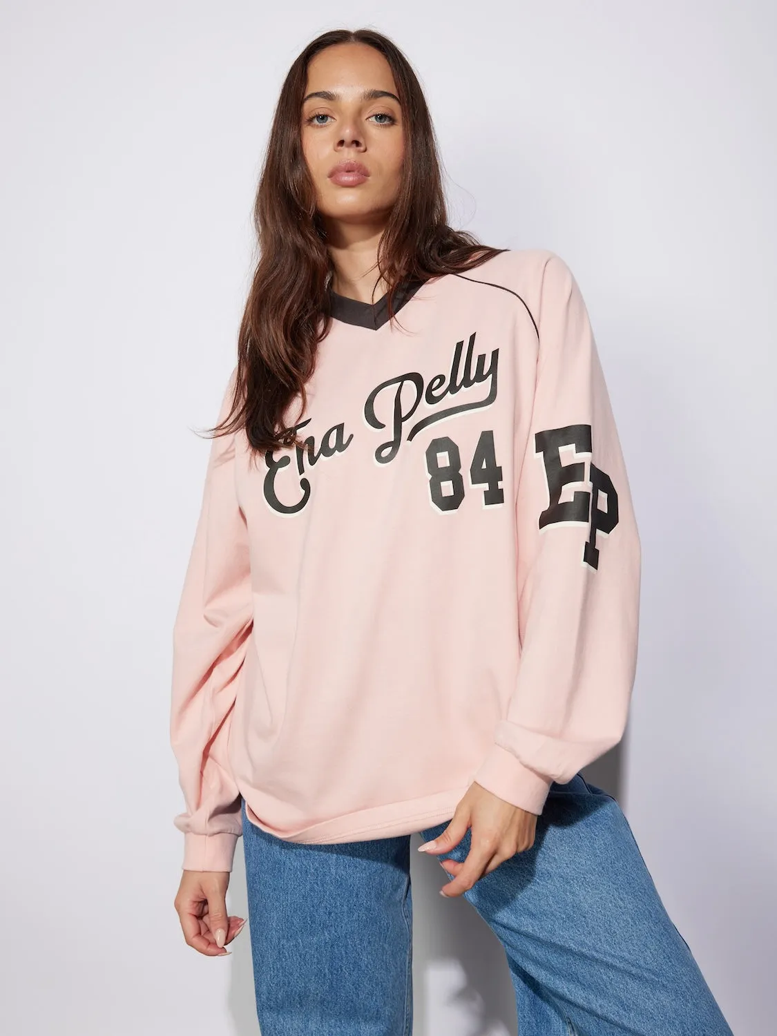 TEAM EP LONG SLEEVE TEE - Pink sold by Ena Pelly product image thumbnail 2