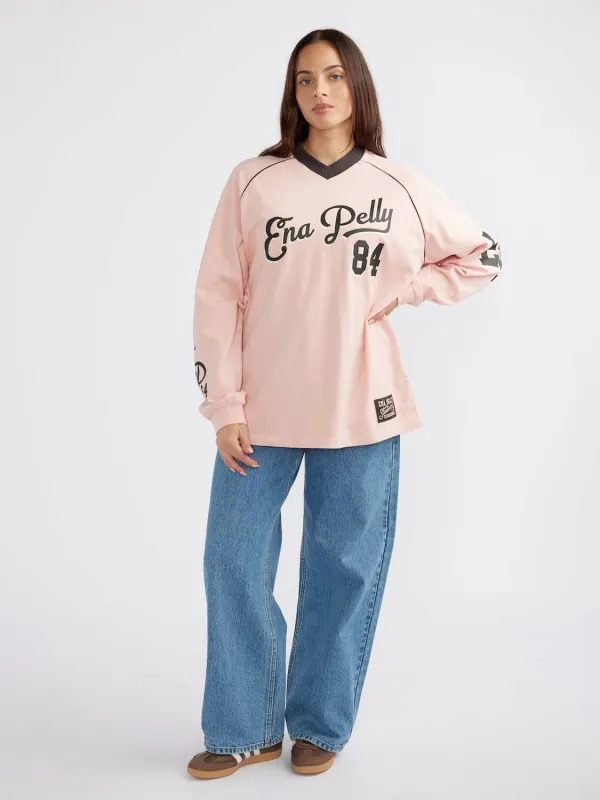 TEAM EP LONG SLEEVE TEE - Pink sold by Ena Pelly