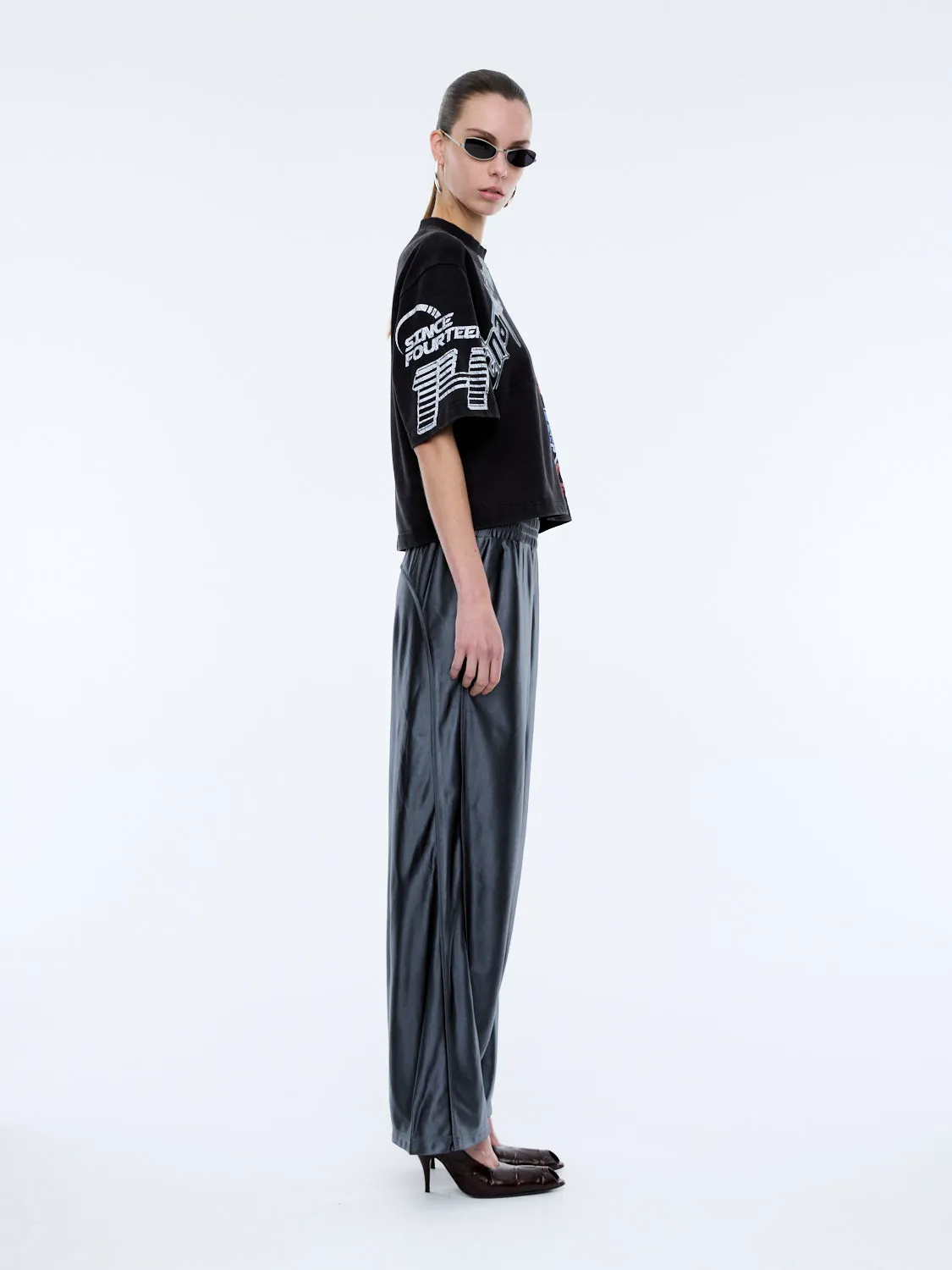 FLAMING ROSE PATCHWORK TEE sold by Ena Pelly product image thumbnail 3