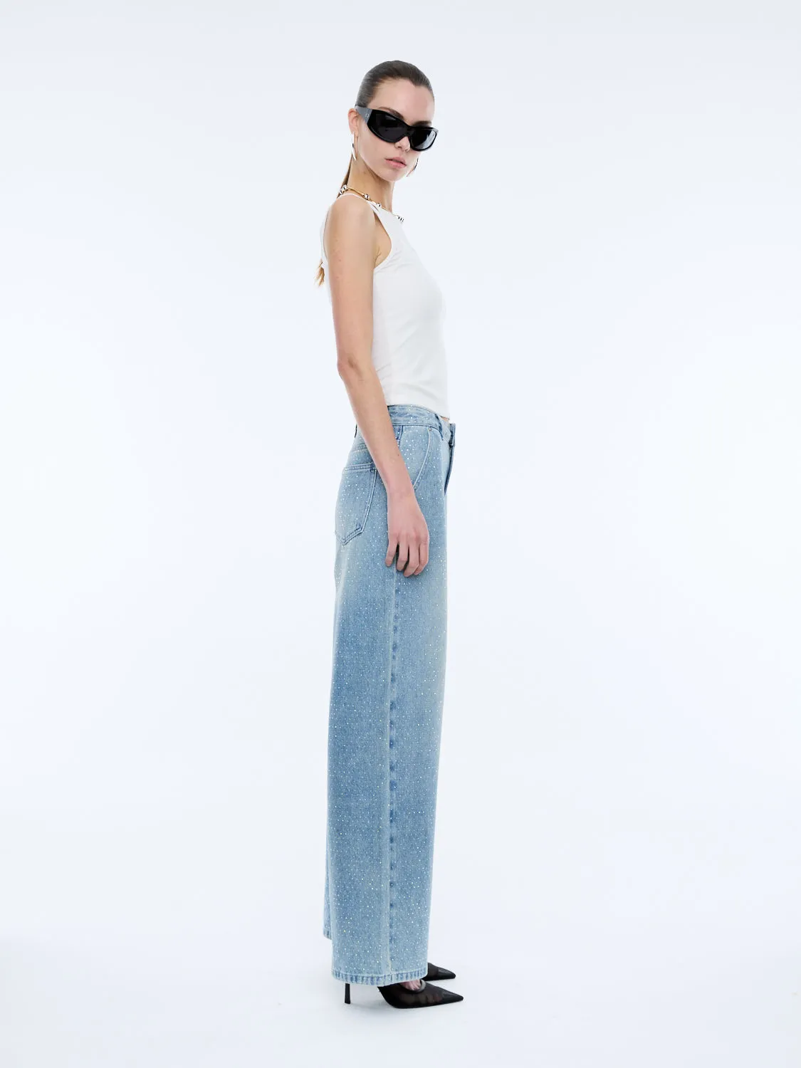 NIKI EMBELLISHED DENIM JEAN sold by Ena Pelly product image thumbnail 3