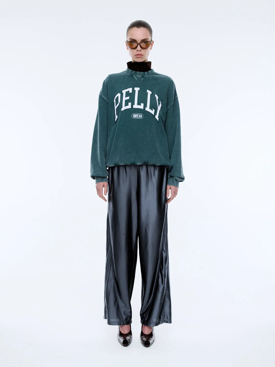 COLLEGIATE SWEATSHIRT - Washed Green sold by Ena Pelly
