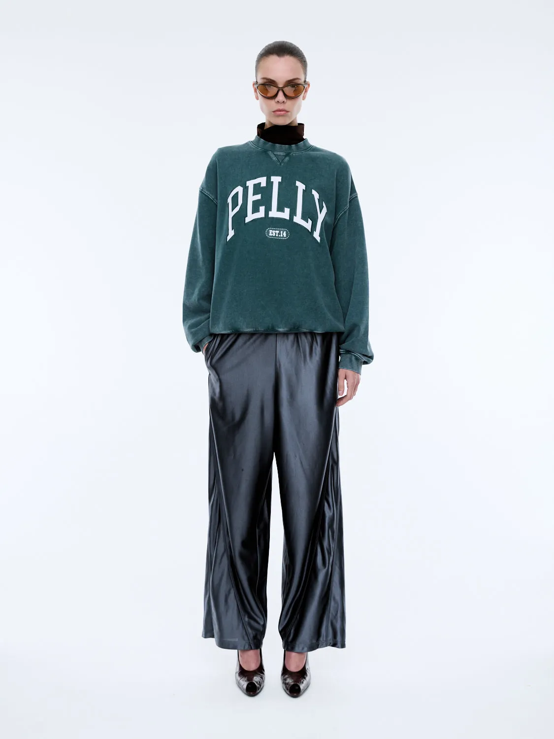 COLLEGIATE SWEATSHIRT - Washed Green sold by Ena Pelly product image thumbnail 2