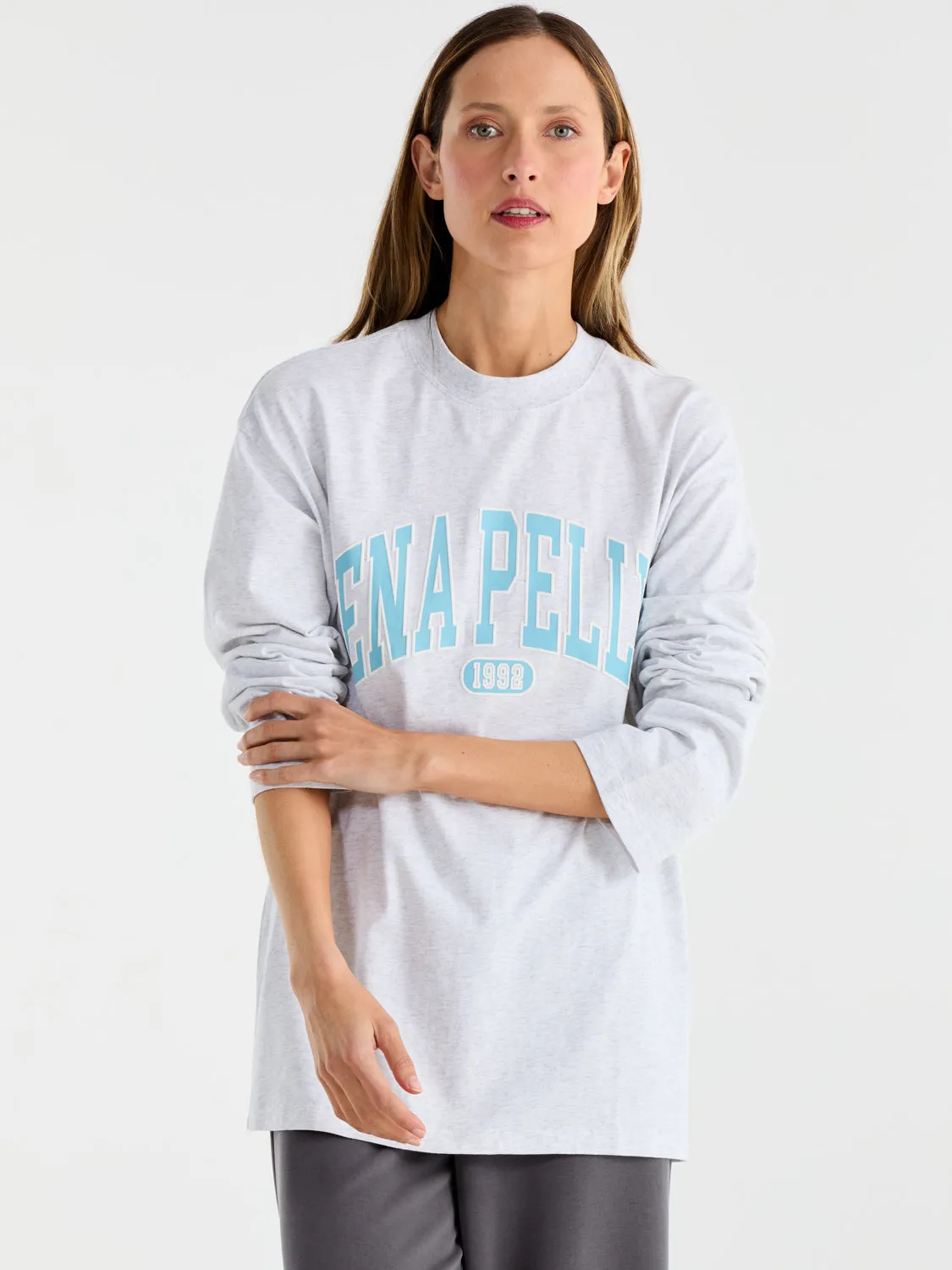 COLLEGIATE LOGO L/S TEE sold by Ena Pelly product image thumbnail 4
