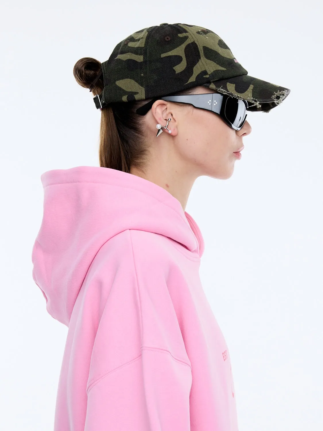 DISTRESSED CAMO CAP sold by Ena Pelly product image thumbnail 3