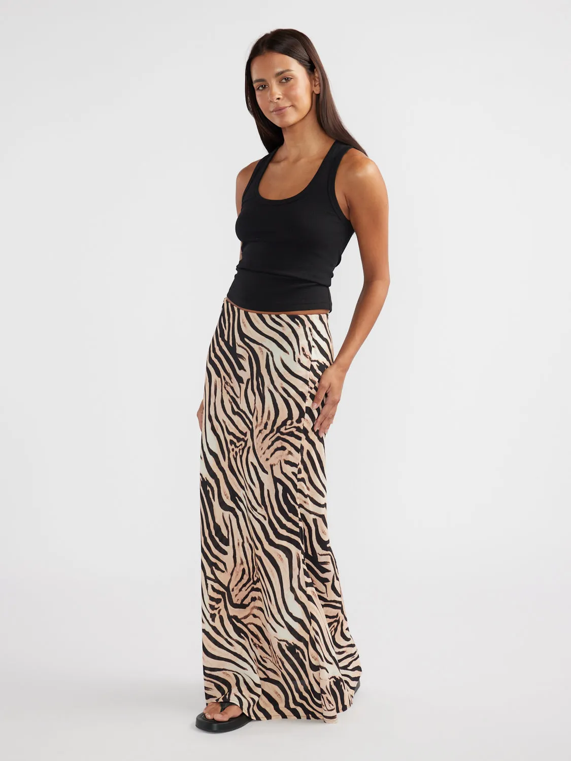 ANIMAL PRINT MAXI SKIRT sold by Ena Pelly product image thumbnail 2