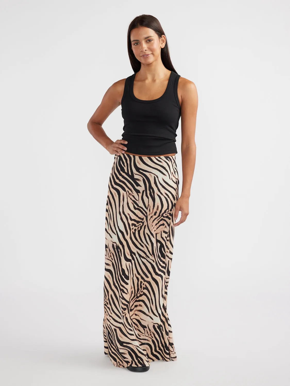 ANIMAL PRINT MAXI SKIRT sold by Ena Pelly