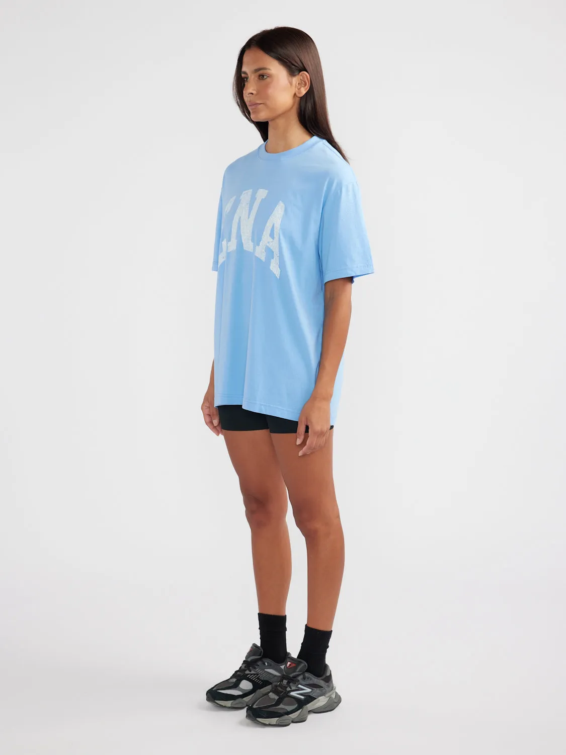 JESSIE OVERSIZED TEE COLLEGIATE - Cornflower Blue sold by Ena Pelly product image thumbnail 3
