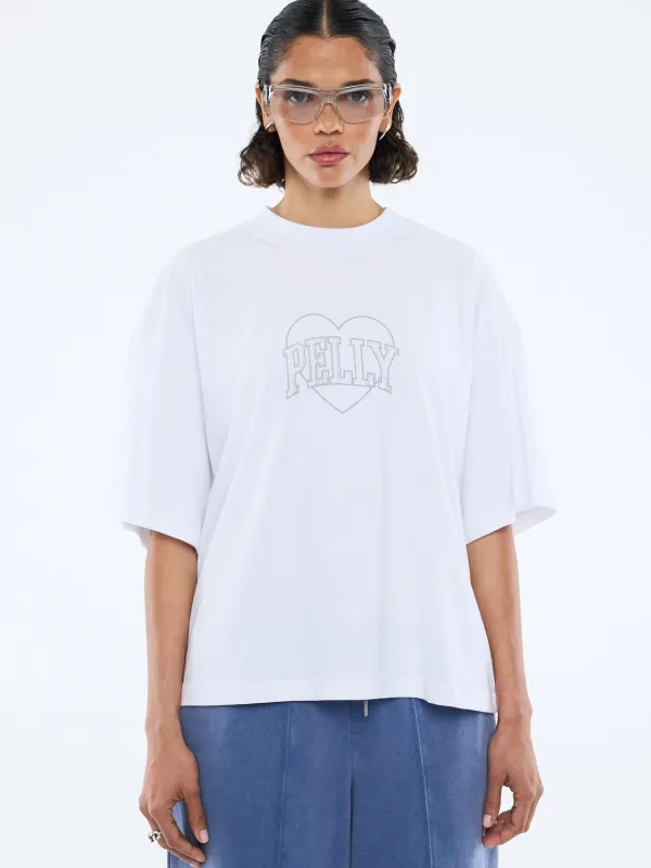 RHINESTONE LOGO TEE sold by Ena Pelly