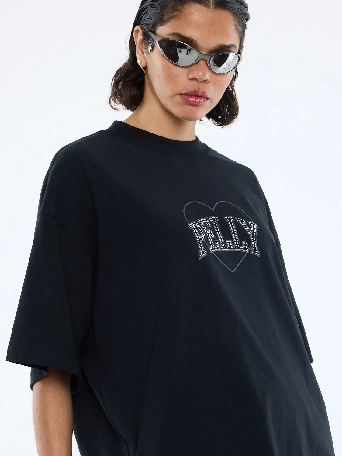 RHINESTONE LOGO TEE sold by Ena Pelly product image thumbnail 2