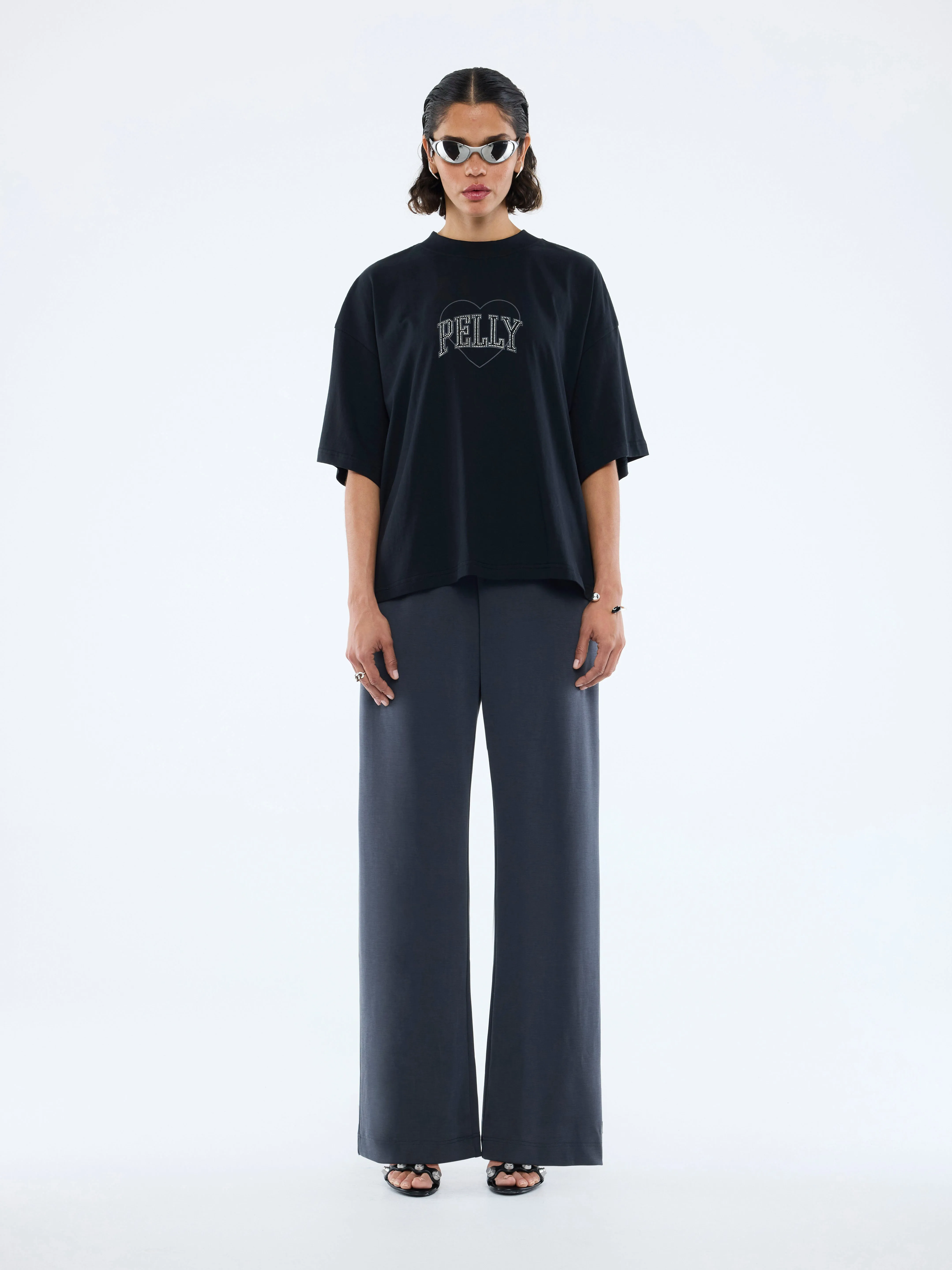 RHINESTONE LOGO TEE sold by Ena Pelly product image thumbnail 3