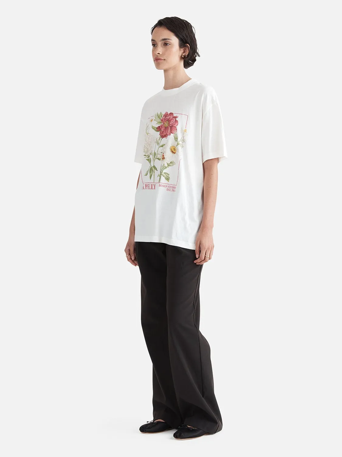 Bouquet Oversized Tee - Vintage White sold by Ena Pelly product image thumbnail 2