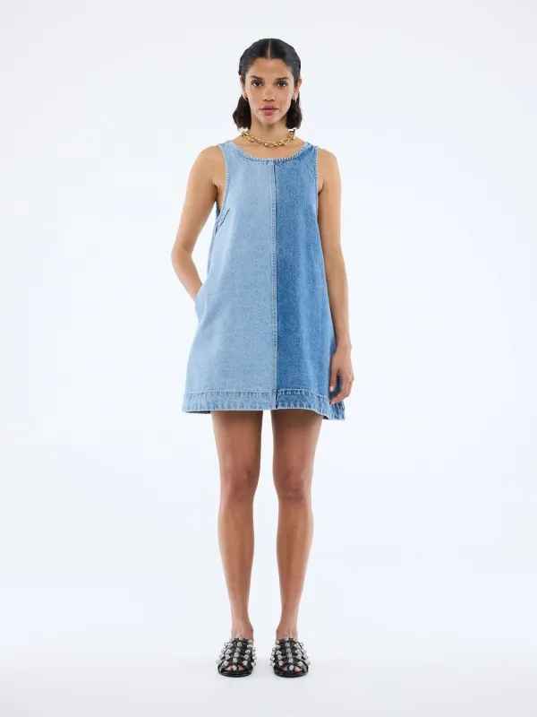 LIA SPLICED DENIM DRESS sold by Ena Pelly