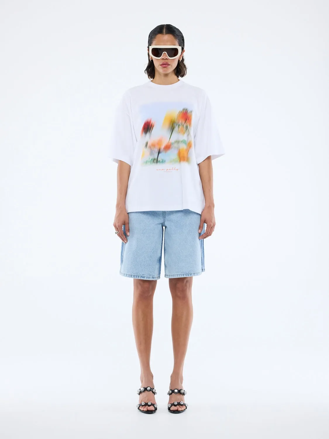 BLURRED DAISY FRAME TEE sold by Ena Pelly product image thumbnail 3