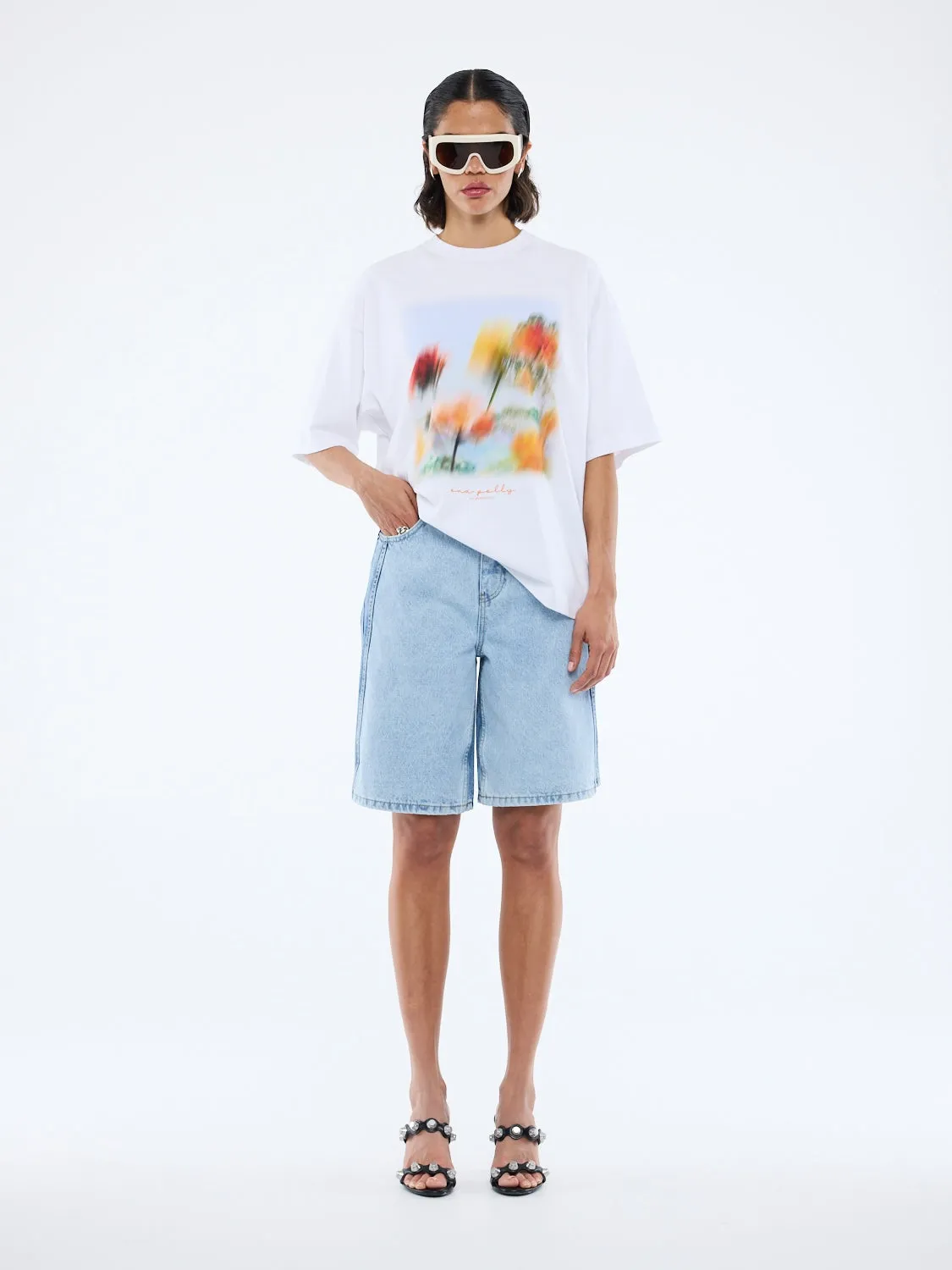 BLURRED DAISY FRAME TEE sold by Ena Pelly product image thumbnail 2