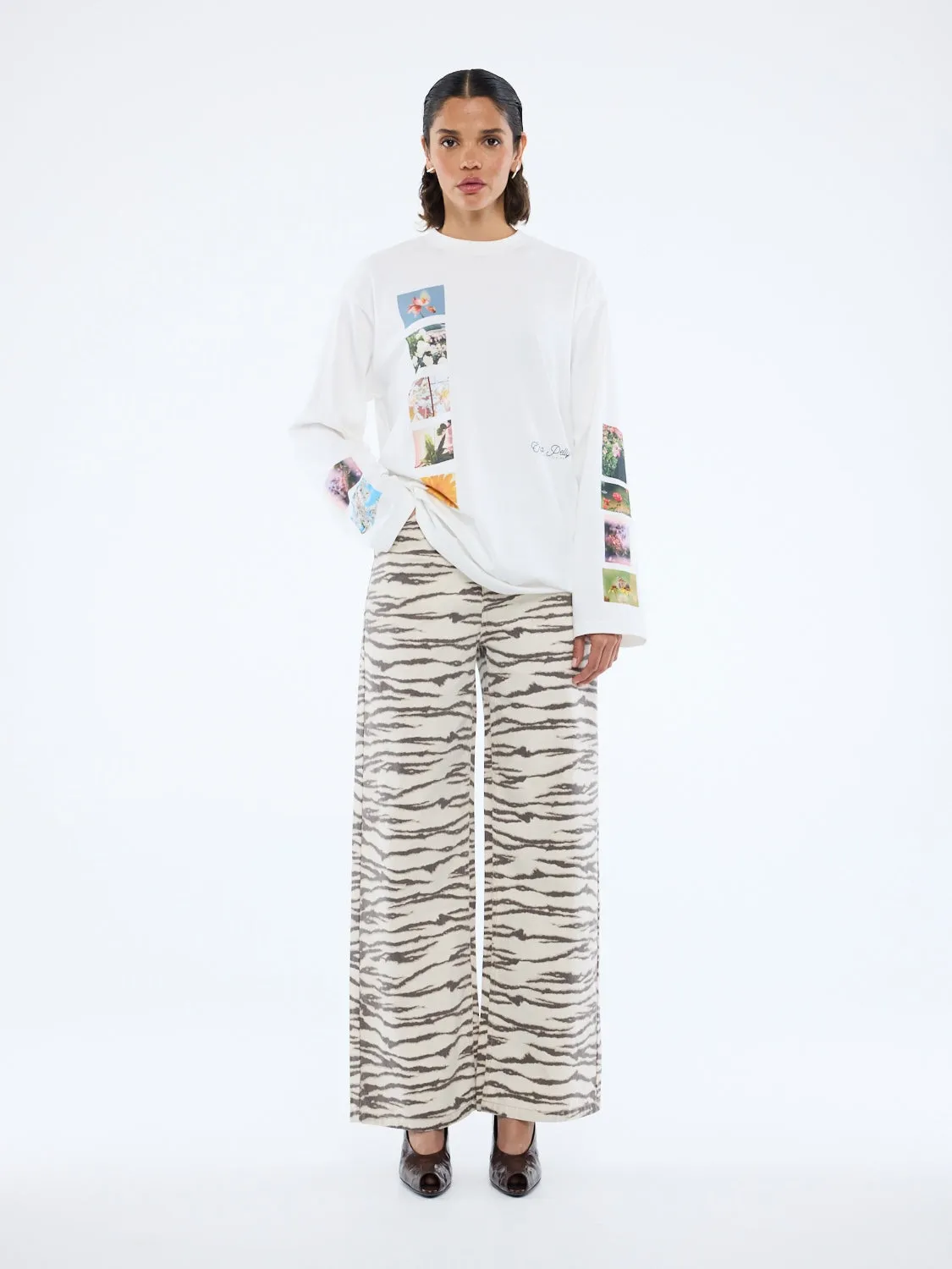 TILED FLORAL LONG SLEEVE TEE sold by Ena Pelly product image thumbnail 2