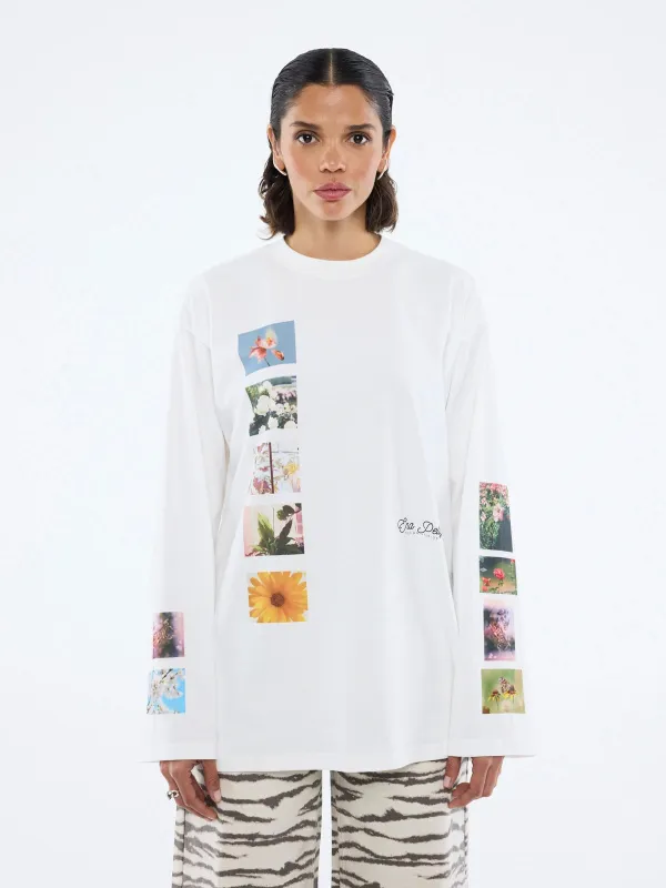 TILED FLORAL LONG SLEEVE TEE made by Ena Pelly